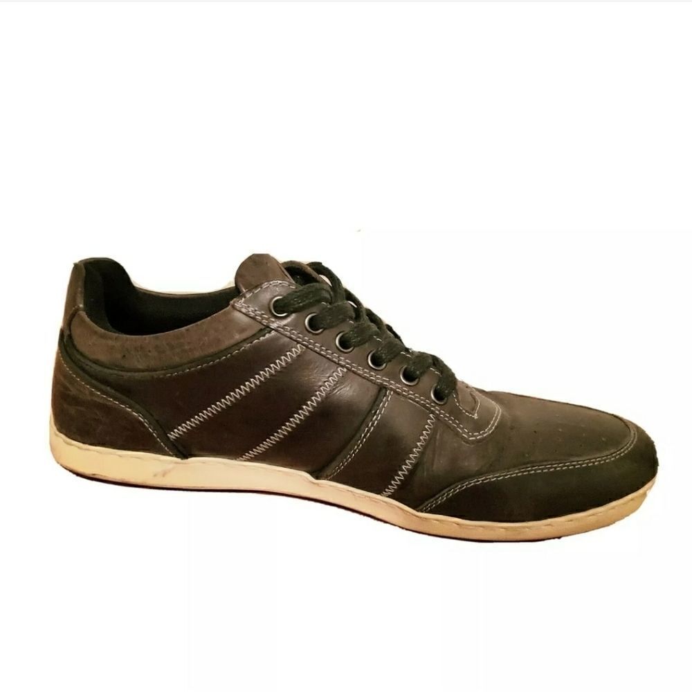 Aldo Size Brown Leather Sneakers